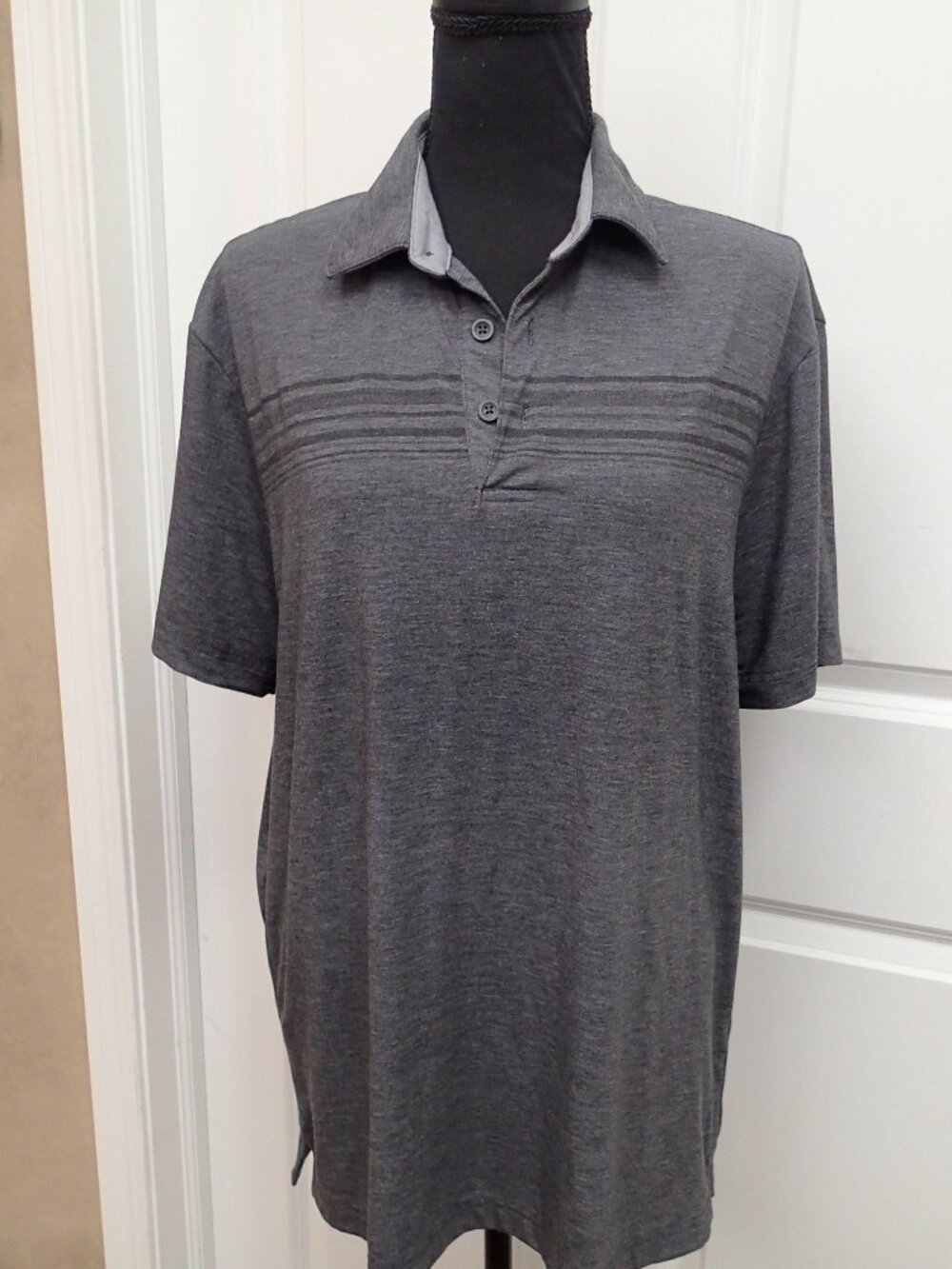 George Men's Gray Polo Shirt Size Medium 38-40